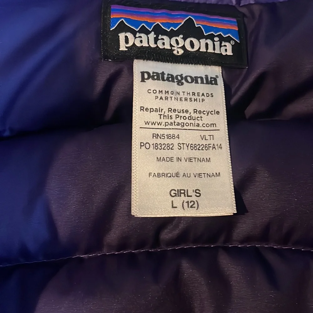 Patagonia west for girls size 12 - Picture 3 of 4